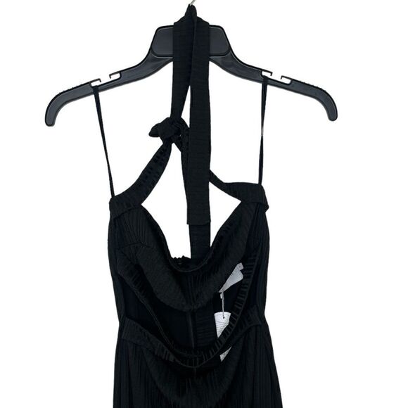 Rumer The Label x Revolve Black Sorrento Criss Cross Halter Maxi Dress Large - Picture 4 of 12